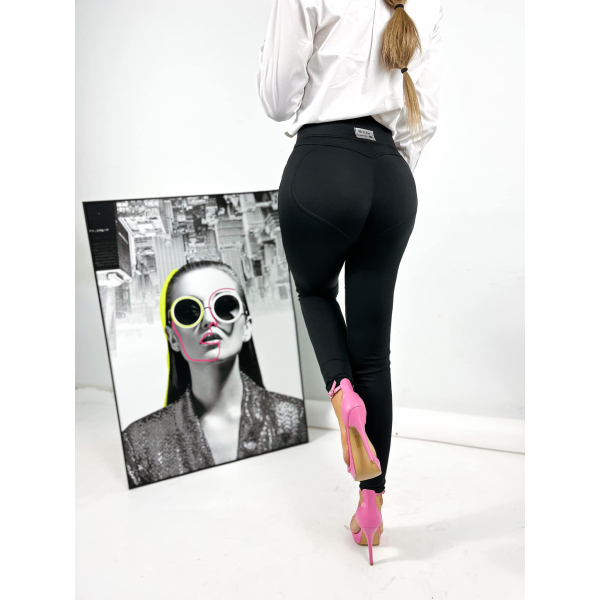 Legginsy PUSH UP/ SERCA / BLACK /  XS - S - M - L - XL